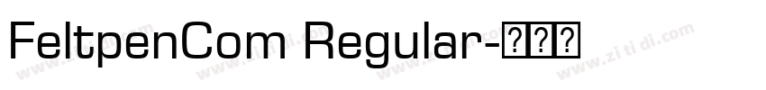 FeltpenCom Regular字体转换